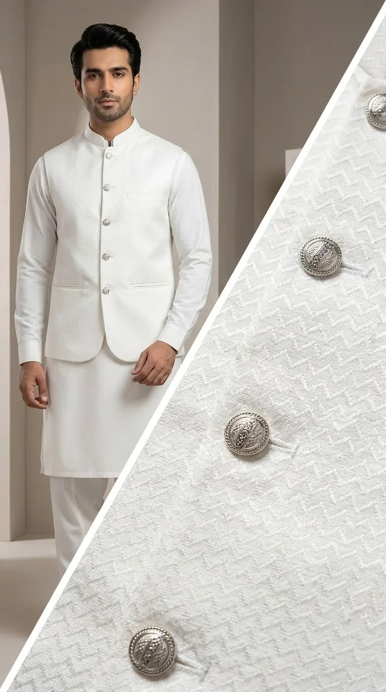 Premium Katan Koti Plain (White)